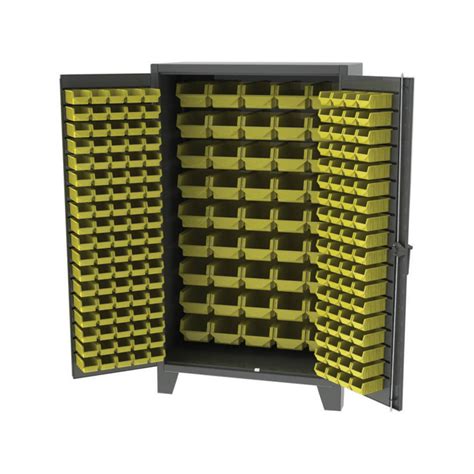 industrial storage cabinets with bins